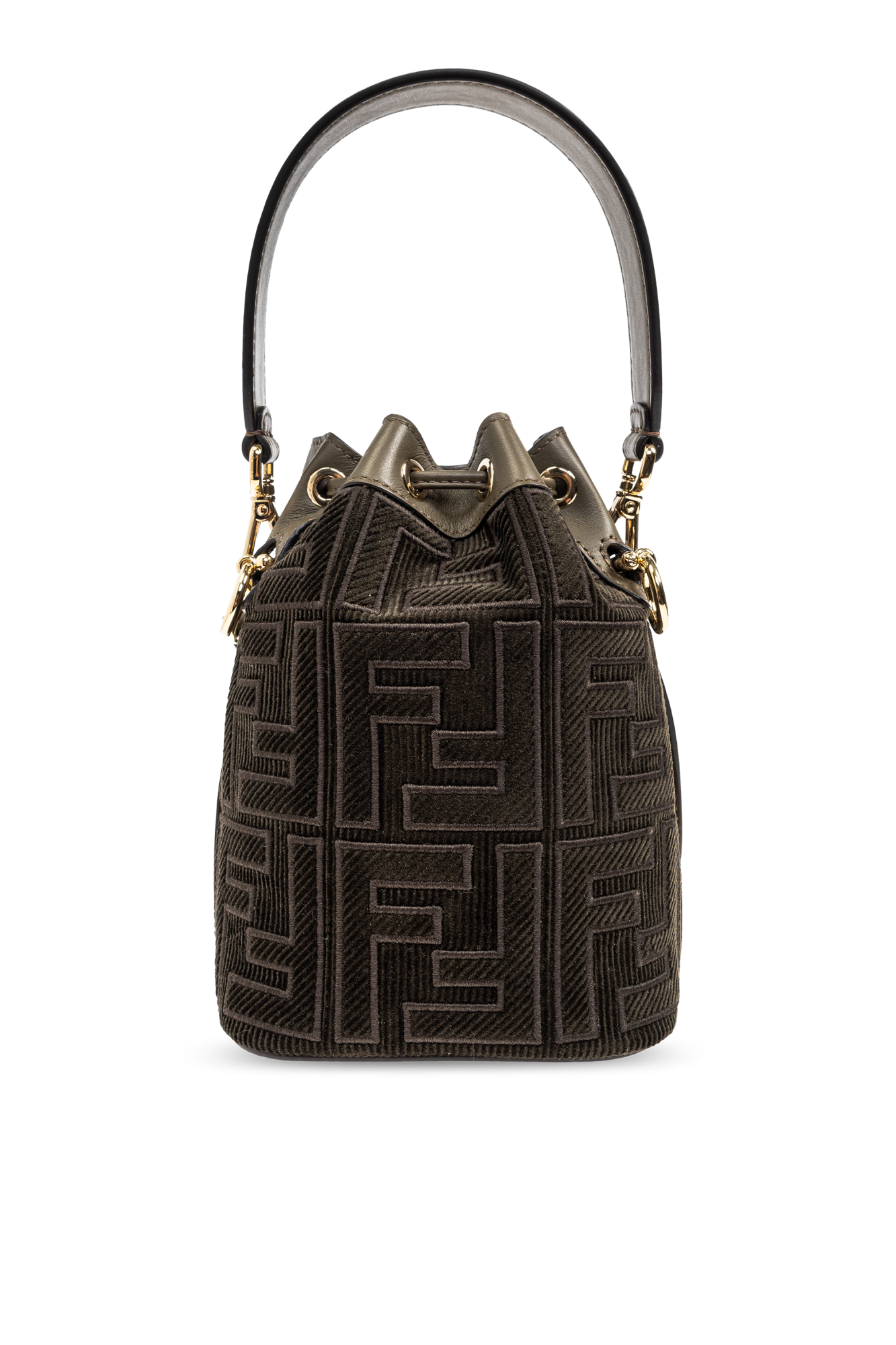 トートバッグ FENDI SS25 'Mon Tresor' mini bucket bag (8BS093AV10 F048K) Mon Tresor Leather Black | Fendi